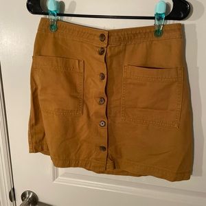 Mustard yellow skirt